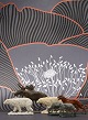 Decorative, old painted animals in metal with finest patina...