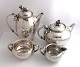 Cohr. Silver 
tableware 
(830), 
consisting of 
teapot, ...