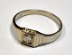Brilliant ring 
in 14 carat 
white gold, 
20th century. 
Denmark. 
Brilliant size 
1/4 carat. ...