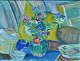 Naur, Albert 
(1889 - 1973) 
Denmark: 
Installation. 
Oil on canvas. 
Signed. 50 x 65 
cm.
Framed: 71 ...