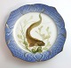 Royal 
Copenhagen. 
Fish set No.19. 
Model 3002. 
Diameter 22.5 
cm. Mustela 
marina 
vivipara. ...