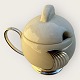 Mustard jar 
from WMF 
(Württembergische 
Metallwarenfabrik), 
some cracks 
under the 
glaze, ...