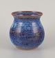 Swedish 
ceramicist.
Unique ceramic 
vase.
Float glaze in 
blue tones.
Unglazed base.
Glossy ...