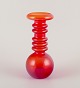 Tamara Aladin 
for Riihimäen 
Lasi, Finnish 
glass artist.
‘Carmen’ vase 
in orange ...