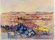 Torsten Hult, 
Swedish artist. 
Listed
Oil on canvas.
Modernist 
landscape, 
motif from ...