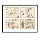 Robert Storm 
Petersen, 
1882-1949
Four original 
drawings, ink & 
pencil, 1913-16
Size with ...
