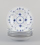 Royal 
Copenhagen Blue 
Fluted Plain.
A set of six 
deep plates.
Hand-painted 
in blue.
Model ...