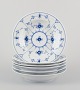 Royal 
Copenhagen Blue 
Fluted Plain.
A set of six 
deep plates.
Hand-painted 
in blue.
Model ...
