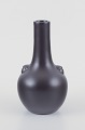 Pol Chambost 
(1906-1983), 
French 
ceramist. 
Unique ceramic 
vase.
Narrow neck. 
Black ...