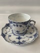 Royal 
Copenhagen Blue 
Fluted Full 
Lace, Mocha 
Cup.
Decoration 
number 1/1037.
Mixed ...