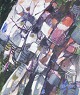 Gunnar 
Nordström 
(1921-2021), 
listed Swedish 
artist.
Oil on canvas. 
Abstract ...
