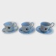 Bing & 
Grondahl, 
Flowered cups, 
Older 
high-handled 
cups with some 
black spots at 
the bottom of 
...