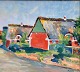 List, Franz 
(1898 - 1986) 
Denmark: City 
scene from 
Fanø. Oil on 
masonite. 
Signed. 19 x 21 
...