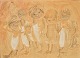 Durack, 
Elizabeth (1915 
- 2000) 
Australia: 
Children of the 
Never Never. 
Watercolour on 
paper. ...