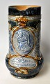 Royal Doulton 
Nelson Kanne, 
1905, England. 
Bluish glaze 
with Lord 
Nelson 
medallion on 
the front ...