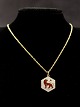 Sterling silver 
zodiac sign Leo 
with enamel 
item no. 614096