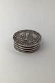 Danish? Silver 
Pillbox 
Measures Diam 
3.2 cm (1.25 
inch)  H 1.3 cm 
(0.51 inch) 
Weight 18.98 gr 
...