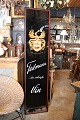 Decorative, old 
advertising 
sign (Teilmann 
wine) painted 
on glass 
(painted on the 
back of the ...