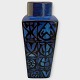 Aluminia / 
Royal 
Copenhagen, 
Baca vase with 
blue pattern, 
#704/3259, 
Height 22.5 cm, 
foot 8x8cm, ...