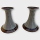 Helle Allpass, 
set of 2 
candlesticks, 
15cm high, 
Stamp: Allpass 
Denmark *Good 
condition*