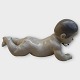 Royal 
Copenhagen, 
Baby crawling 
with a sock, 
#1939 or #1739, 
length 16cm, 
1st grade, fine 
condition