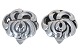 Hugo Grün 
silver 
earclips.
Hallmarked 
"H.Gr. 830S". 
Hugo Grün was a 
silversmith in 
Copenhagen ...