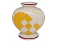 Aluminia, 
yellow 
Christmas heart 
vase.
Factory first.
Height 7.5 cm.
There is a 
glued ...