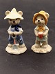 A pair of B&G 
teddy bears 
Victoria and 
Victor 1999 
item no. 614310