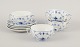 Royal 
Copenhagen Blue 
Fluted Plain.
A set of four 
bouillon cups 
with matching 
saucers. 
Model ...