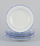 Meissen, 
Germany. A set 
of six dinner 
plates.