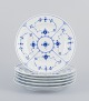Royal 
Copenhagen Blue 
Fluted Plain.
A set of six 
porcelain 
luncheon 
plates.
Model 1/176
Date: ...