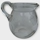 Glass jug with 
cuts, height 
15cm, width 
approx. 18cm, 
good condition