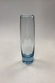 Holmegaard 
torpedo-shaped 
Glass Vase No. 
18122. Designed 
by Per Lütken. 
Color: Aqua 
blue. Signed 
...