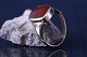 Beautiful men's 
ring in 14 
carat solid 
gold, with 
inlaid 
carnelian. A 
beautiful and 
exclusive ...