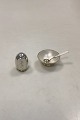 Volmer Bahner 
Sterling Silver 
Set with Salt 
Dish, Spoon and 
Salt Shaker 
White enamel
Used, but ...