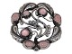Georg Jensen 
silver, brooch 
with pink Rosa 
Quartz.
Design number 
159.
Designed by 
Georg ...