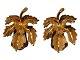 Flora Danica, 
gilded leaf ear 
clips.
These are not 
hallmarked so 
we sell it as 
gilded ...