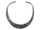 Gustav Adolf S. 
silver, 
brutalism 
necklace in 
heavy quality.
Hallmarked 
"GUSTAV ADOF 
DENMARK ...
