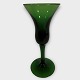 Holmegaard, 
green schnapps 
glass, height 
14.5cm, fine 
condition