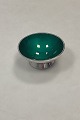 Volmer Bahner 
Sterling Silver 
Salt bowl green 
enamel 
Used, but in 
good condition. 
...