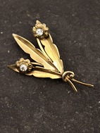 Gold-plated 830 silver brooch