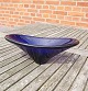 Holmegaard 
Danish 
art-glass, 
elegant oval 
glass bowl of 
dark blue 
glass. 
The bowl is in 
a fine ...