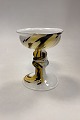 Holmegaard 
Cascade Glass 
Bowl / 
Candlestick. 
Designed by Per 
Lütken. The 
bowl is opal 
white, ...