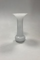 Holmegaard 
Trumpet Vase. 
Opal white 
glass. Designed 
by Michael Bang 
in 1985. 
Measures 19 cm 
x ...