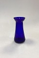 Cobalt blue 
Flower Bulb 
Vase Holmegaard 
/ Kastrup / 
Fyens 
Glassworks. 
Striped optics. 
Suitable ...