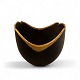 Hand-turned 
bowl in 
laburnum, made 
by the Bornholm 
woodturner Hans 
Henning 
Pedersen, 
signed at ...