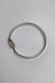 Georg Jensen 
Sterling Silver 
Torun Bangle 
No. 204 (Pavé 
Diamonds 0,06 
ct) Measures 
Inside Diam ...