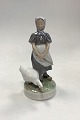Royal 
Copenhagen 
Figurine 
Goose-Girl No. 
527. Designed 
by Christian 
Thomsen in 
1903. Early ...