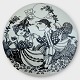 Bjørn Wiinblad, 
special plate 
from August 
1977, Sol & 
Maane, made for 
a business 
opening in ...