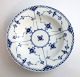 Royal 
Copenhagen. 
Blue fluted, 
half lace. Deep 
plate. Model 
566. Diameter 
21.5 cm. (1 
quality)